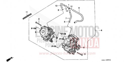 CARBURATEUR (ENS.) NT650VW de 1998